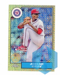 2022 Topps Chrome 1987 Silver Pack Mojo Josiah Gray #T87C-55 Rookie Nationals